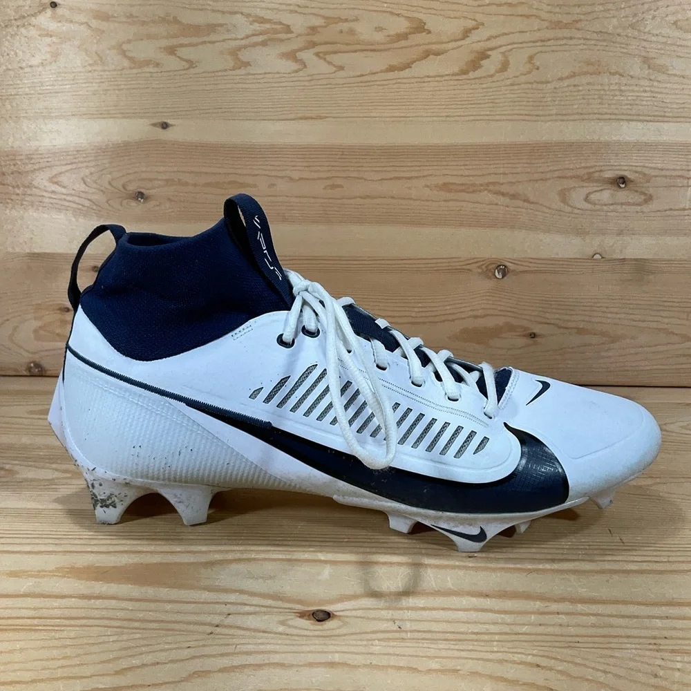Nike Vapor Edge Pro 360 2 NFL Cleats Men’s 13 White Navy Team Issued FN7759-102